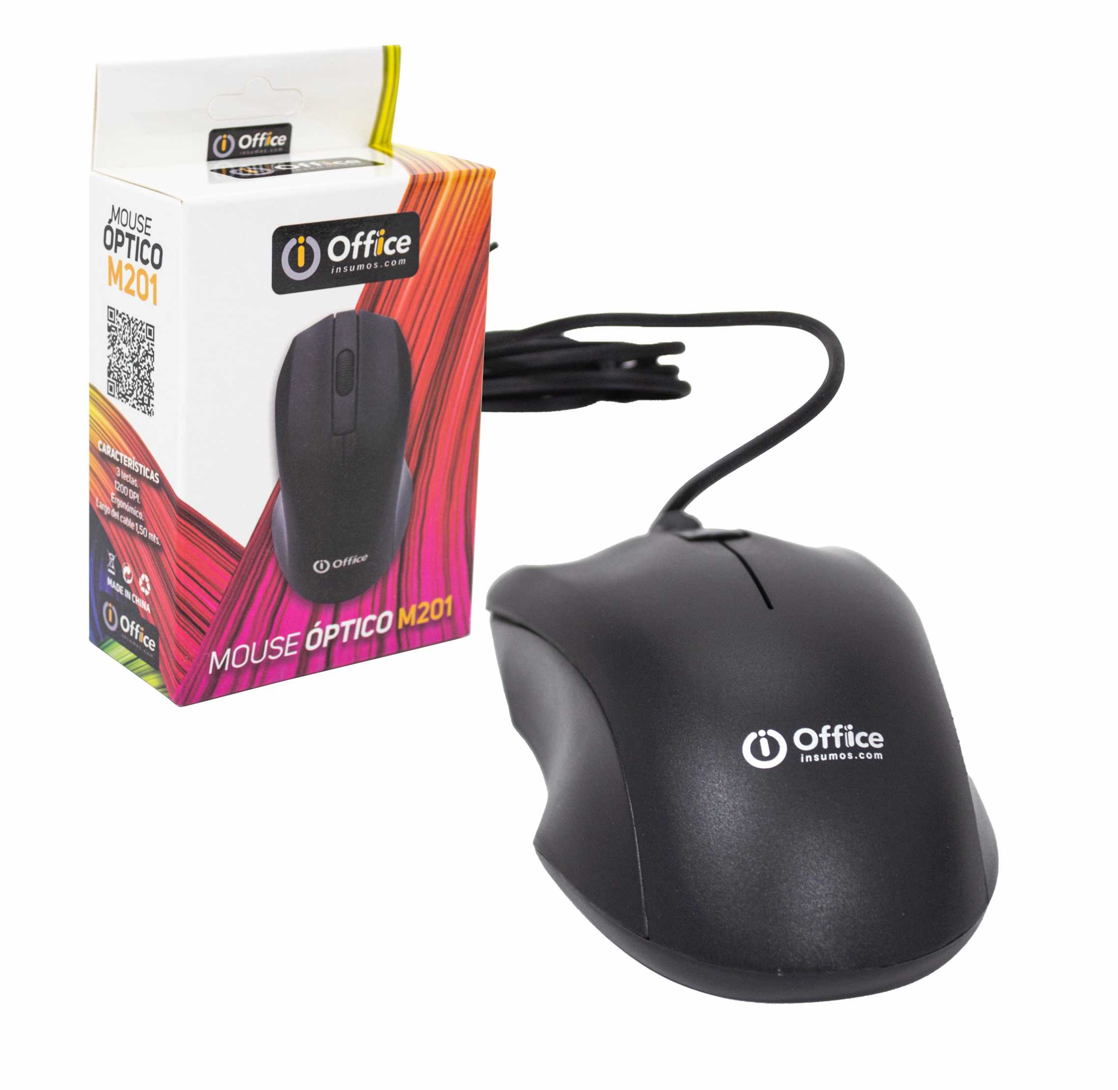 MOUSE USB OFF-M201 OFFICE - MOUSE08676