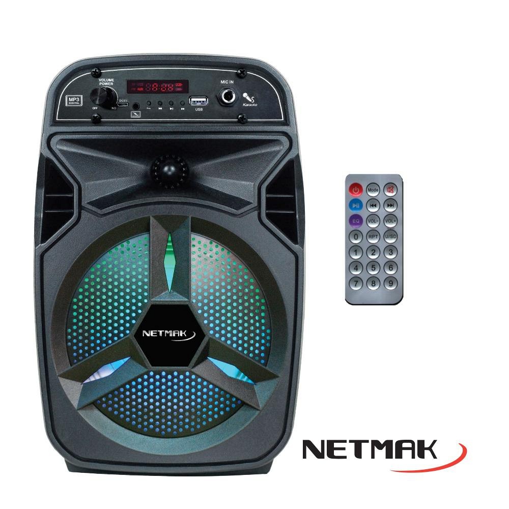 PARLANTES AUDIO BT ALIM BATERIA NM-24SIETE 6.5" NETMAK - PARLANTE08740