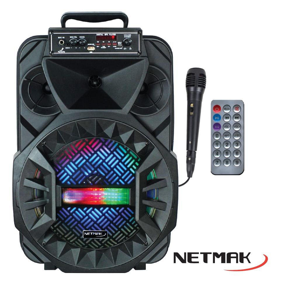 PARLANTES AUDIO BT ALIM BATERIA NM-ATR 12" NETMAK - PARLANTE08741