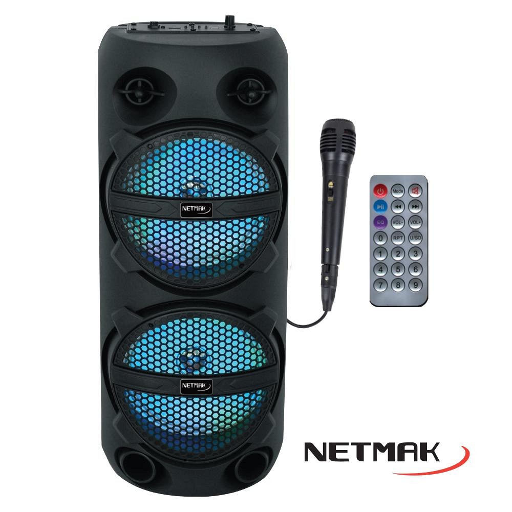 PARLANTES AUDIO BT ALIM BATERIA NM-PARISEO 6.5" X2 NETMAK - PARLANTE08743