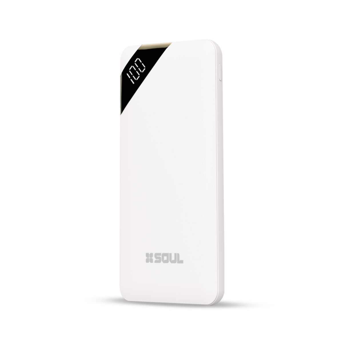CARGADOR PORTABLE  5.000 MAH PBS-VL5000BL C/VISOR LED BLANCO SOUL  POWER BANKS