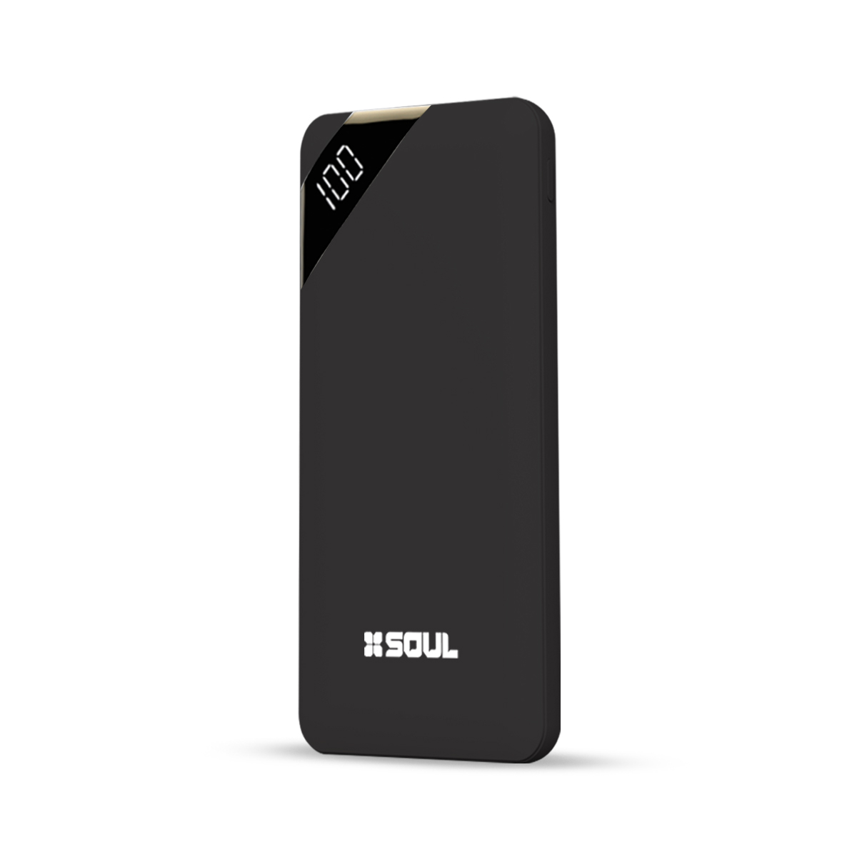 CARGADOR PORTABLE  5.000 MAH PBS-VL5000NE C/VISOR LED NEGRO SOUL POWER BANKS -