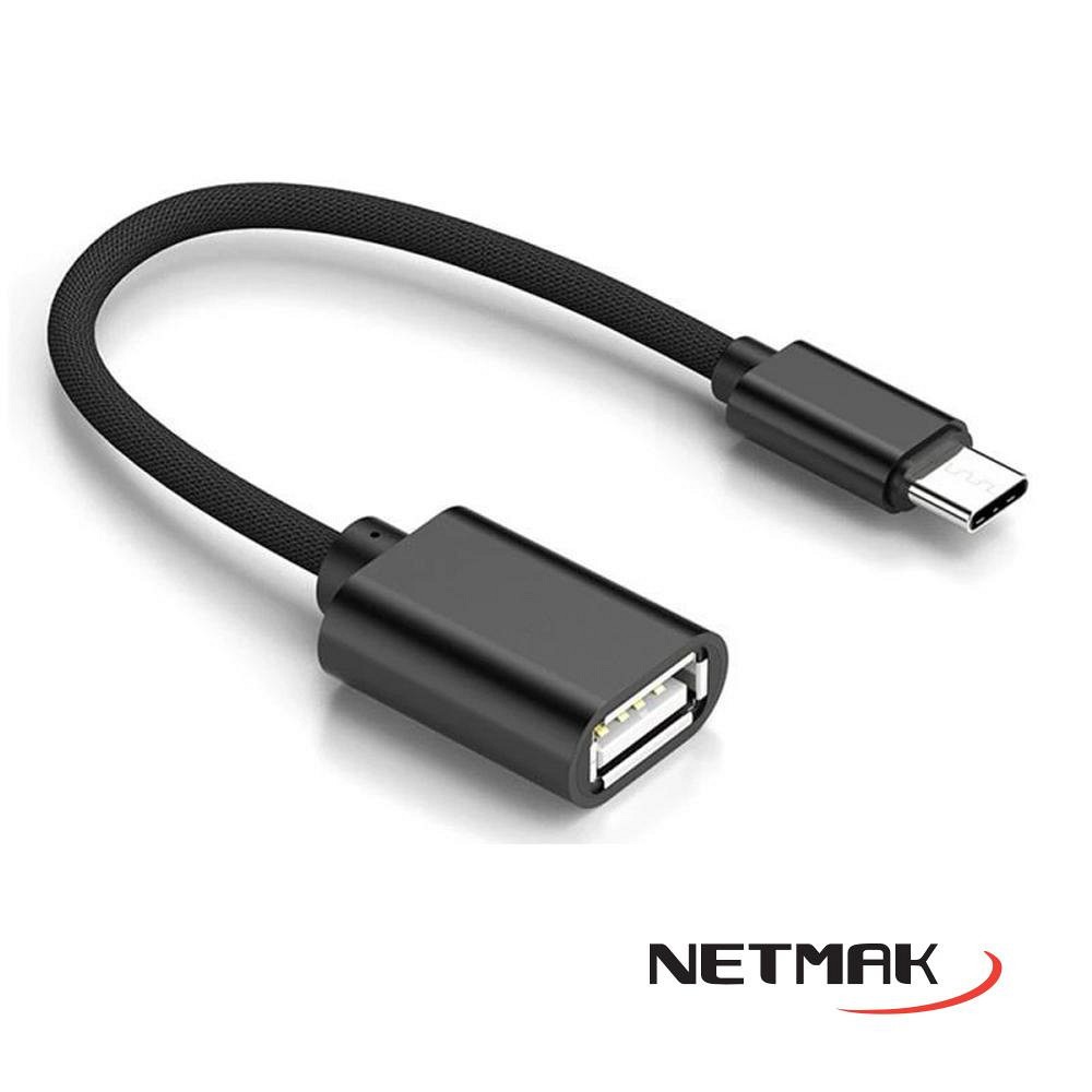 ADAPTADOR MH C/CABLE TIPO C A USB 2.0 (H) NM-C104 20CM
NETMAK