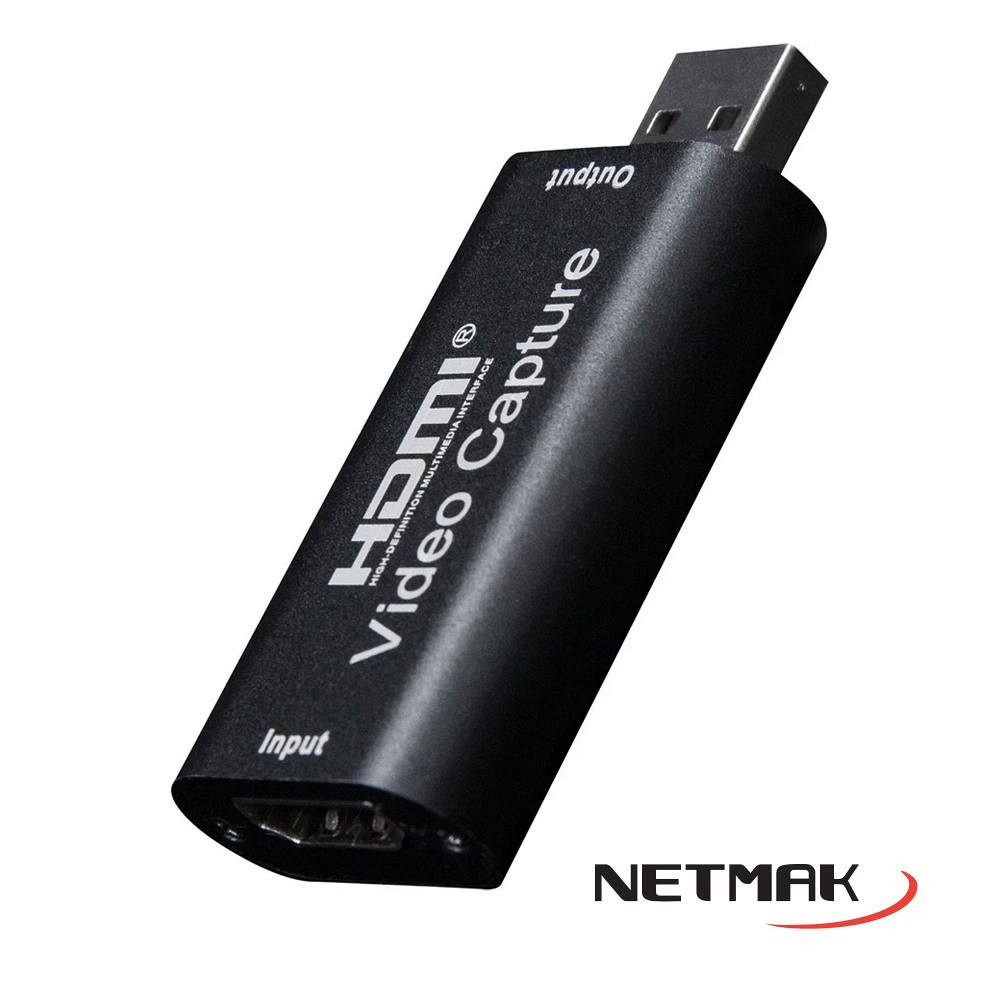 CAPTURADORA DE VIDEO HDMI A USB NM-CAP NETMAK