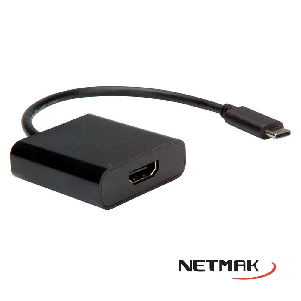 CONVERSOR TIPO C A HDMI NM-TC66 NETMAK - CONVERSOR08848