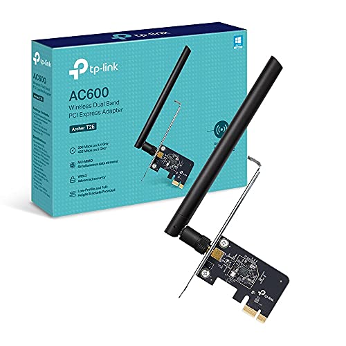 PLACA DE RED PCI-E WIFI ARCHER T2E PCIX AC600 1 ANTENA - TP-LINK
(6518) - PLACADERED08908