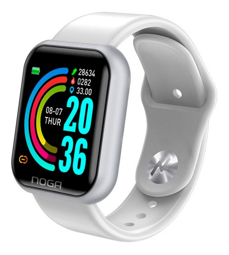 RELOJ SMART BAND BT NG-SW04 BL BLANCO PULSERA FITNESS - NOGANET - RELOJ08924