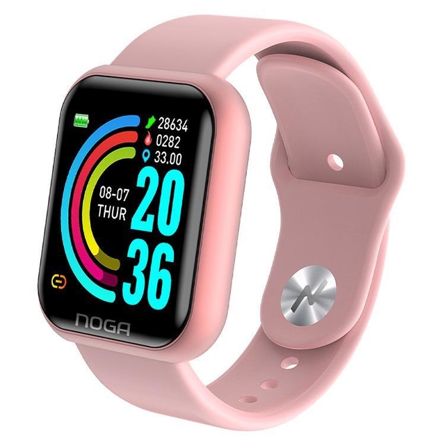 RELOJ SMART BAND BT NG-SW04 RS ROSA PULSERA FITNESS - NOGANET - RELOJ08925