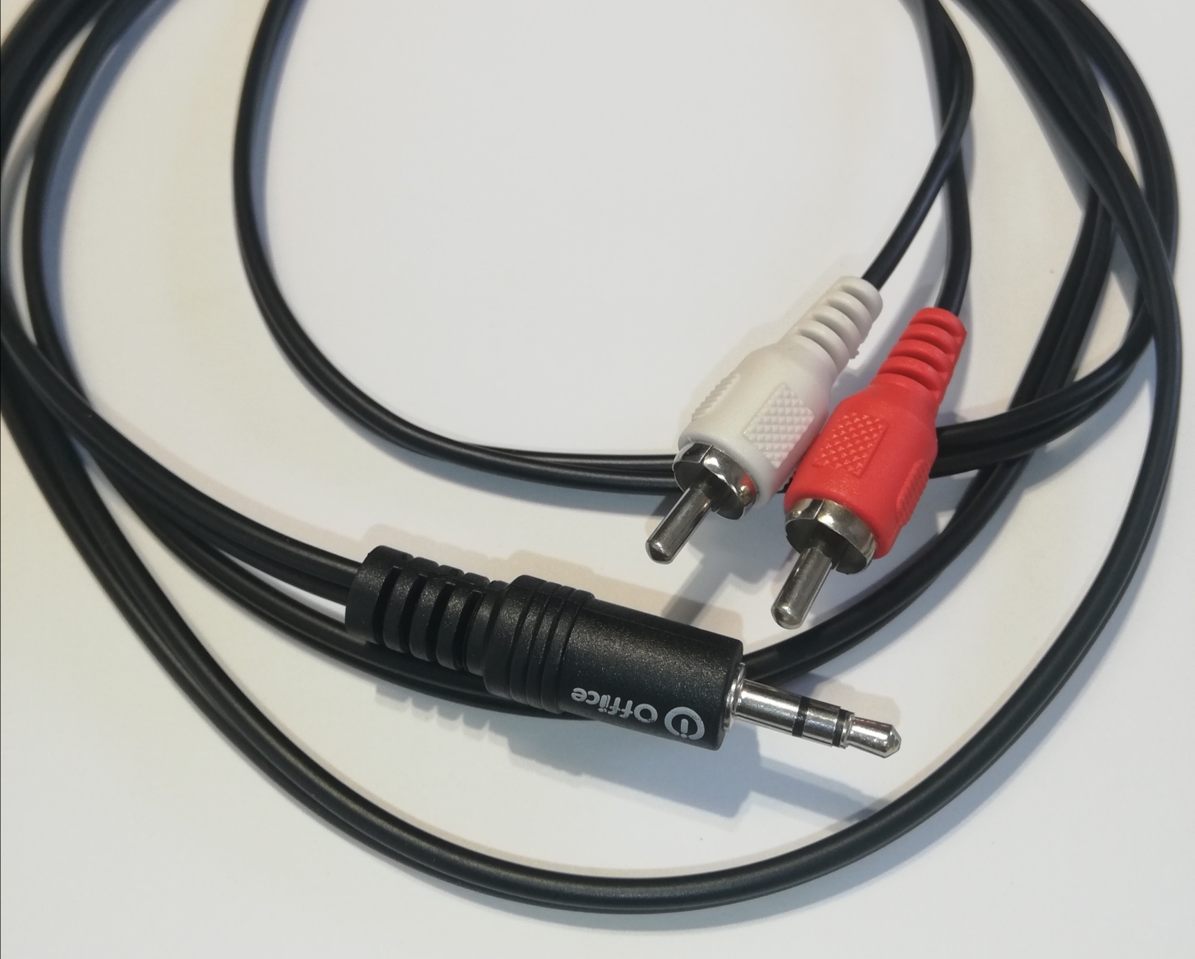 CABLE AUDIO 2 RCA M / 1 PLUG M 1.8 MTS  OFF-CAB050 OFFICE