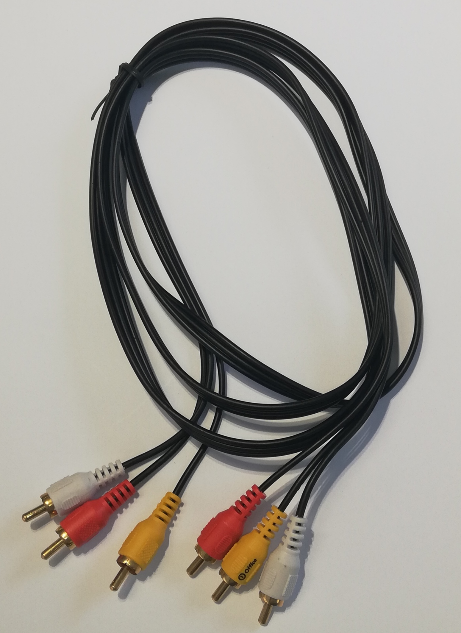 CABLE AUDIO 3 RCA M / 3 RCA M 1.8MTS OFF-CAB051 OFFICE - CABLE09022