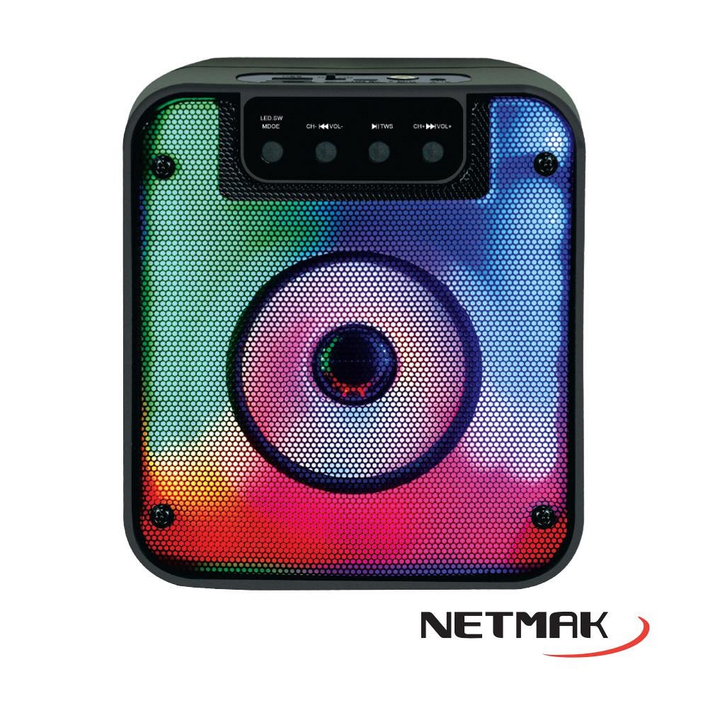 PARLANTES AUDIO BT ALIM BATERIA NM-FLAMA NETMAK - PARLANTE09084