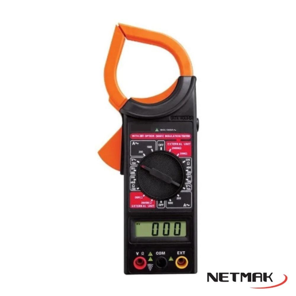 TESTER PINZA AMPEROMETRICA 1000AMP NM-266 NETMAK - TESTER09088