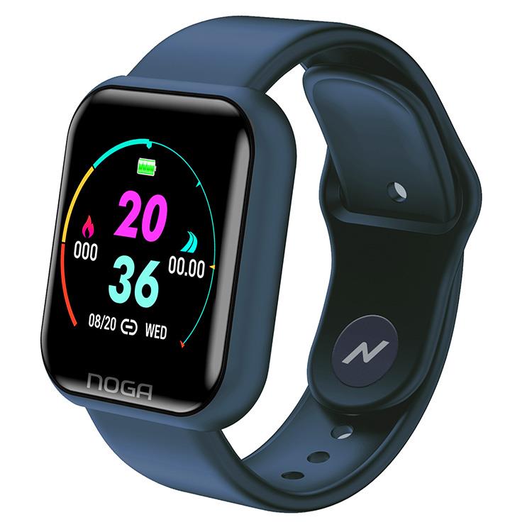RELOJ SMART BAND BT NG-SW04 AZUL PULSERA FITNESS - NOGANET - RELOJ09101