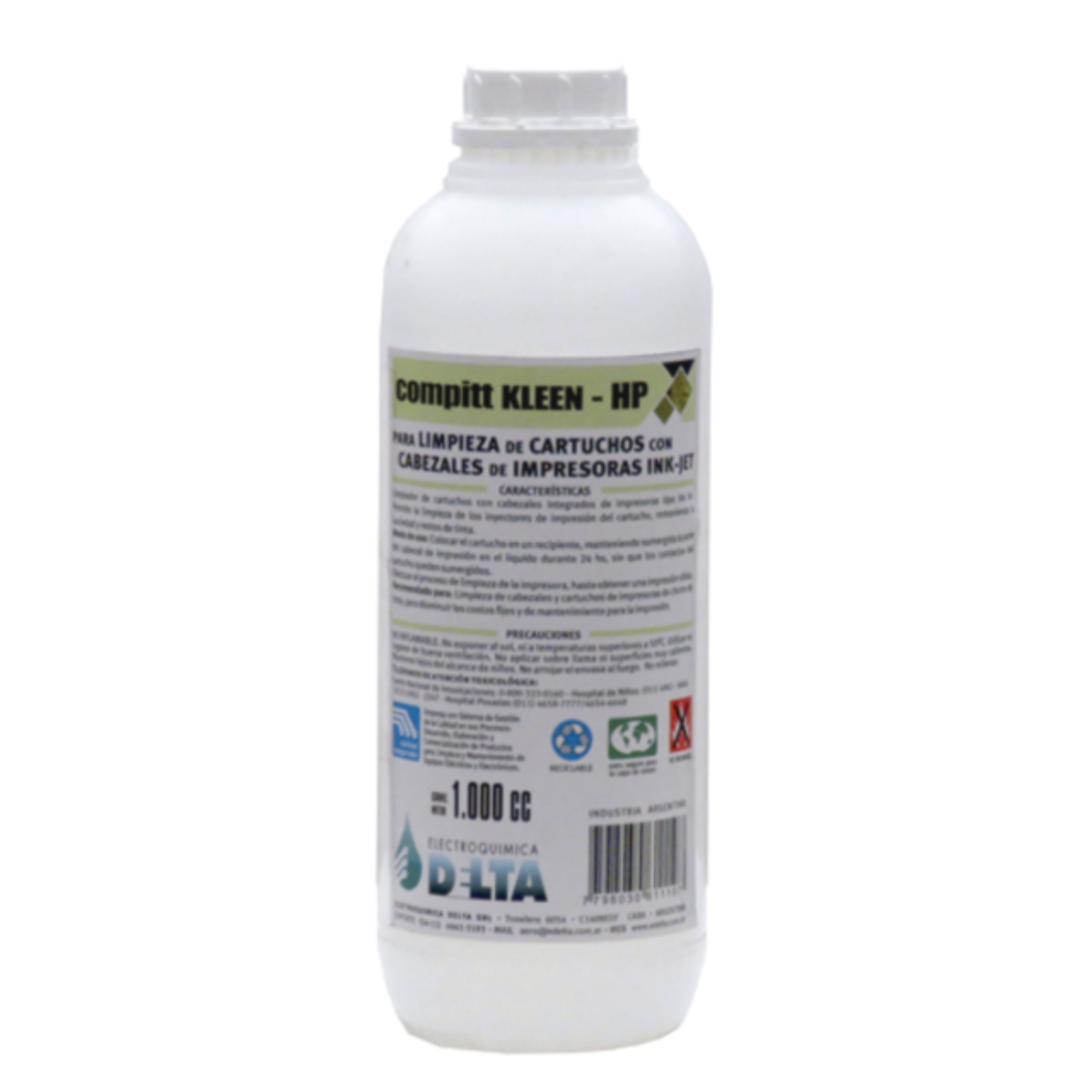 LIMPIADOR CABEZALES 1LTS COMPITT KLEEN HP DELTA - DTIHP - LIMPIA09105