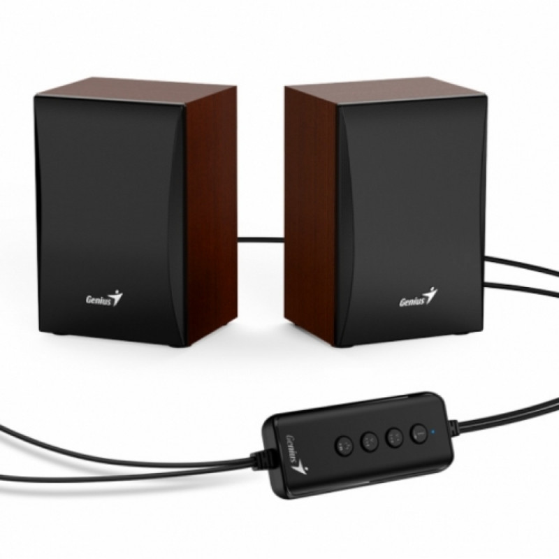 PARLANTES AUDIO PLUG ALIM USB/BT SP-HF380 2.0 3W MADERA BLUETOOTH GENIUS - PARLANTE09162