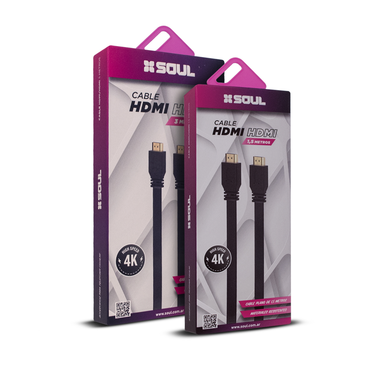 CABLE HDMI A HDMI V2.0 HIGH SPEED HDTV PVC CABLE 1.5 MTS - SOUL
HDMI-P01 - CABLE09164
