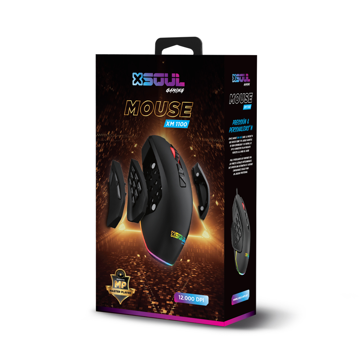 MOUSE USB GAMER DESMONTABLE XM1100 12000 DPI SOUL
GAME-XM1100 - MOUSE09176