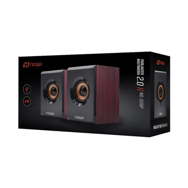 PARLANTES AUDIO PLUG ALIM USB NG-508P C/VOL NOGA NET - PARLANTE09180