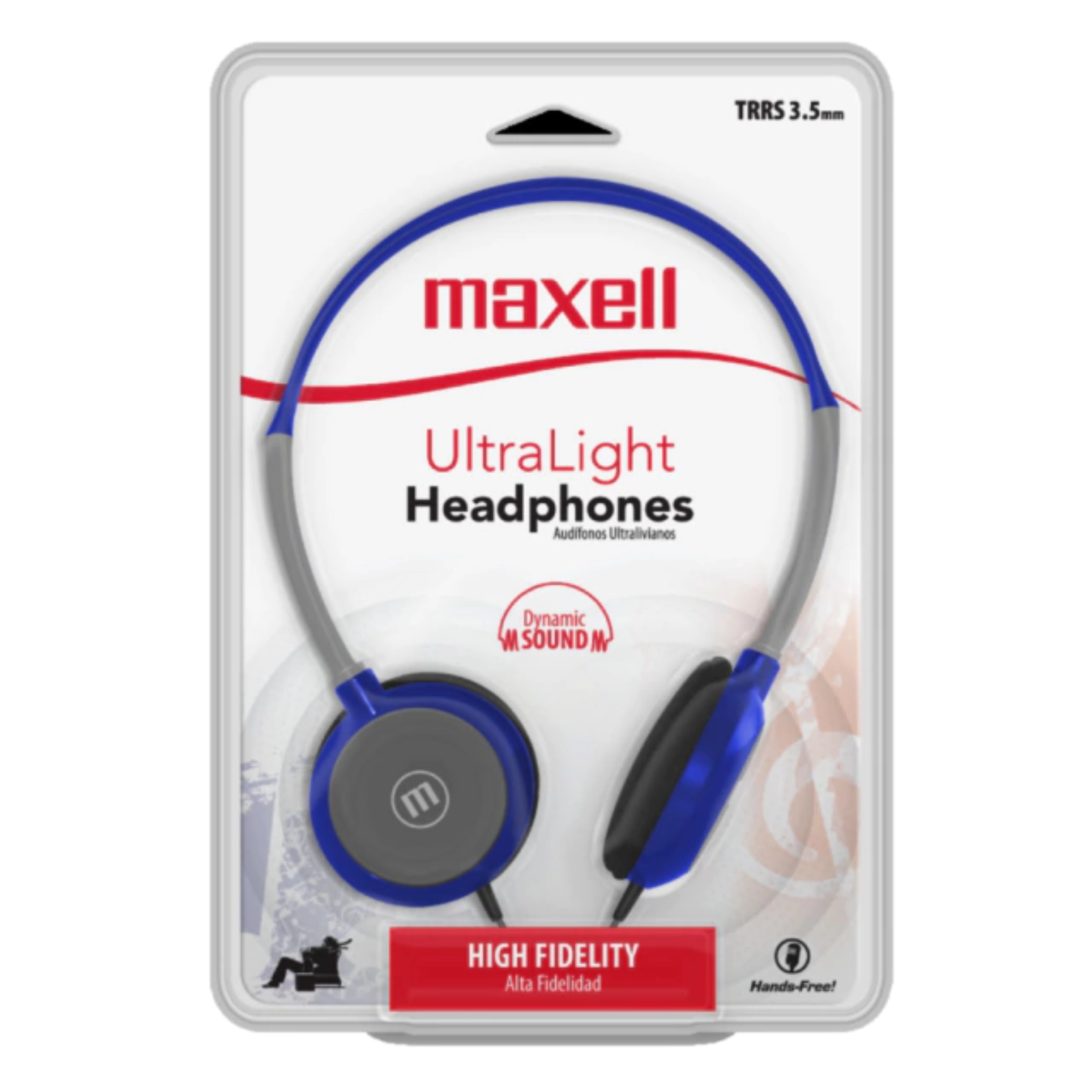 AURICULAR VINCHA MAXELL HP-200 C/MIC ULTRA LIGHT AZUL -348407 - AURICULAR09272