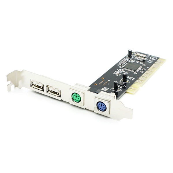 PLACA PCI USB 2 PUERTOS 2.0 / 2 PUERTOS PS/2 - PLC287 BKT - PLACA09292
