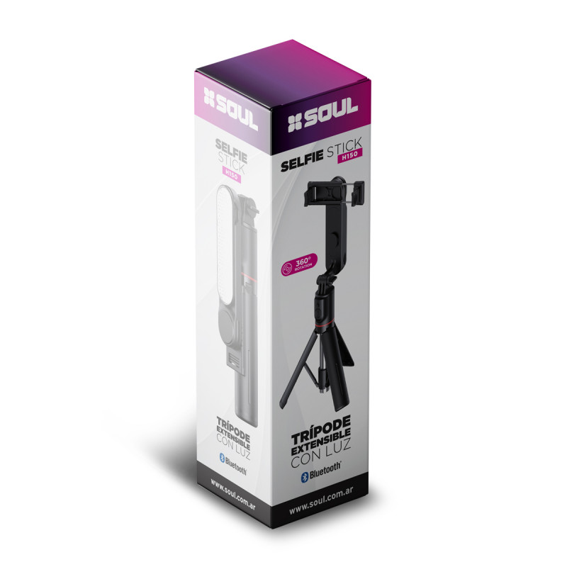 BASTON SELFIE BLUETOOTH EXTENSIBLE C/TRIPODE SELF-H150 - SOUL - BASTON09349