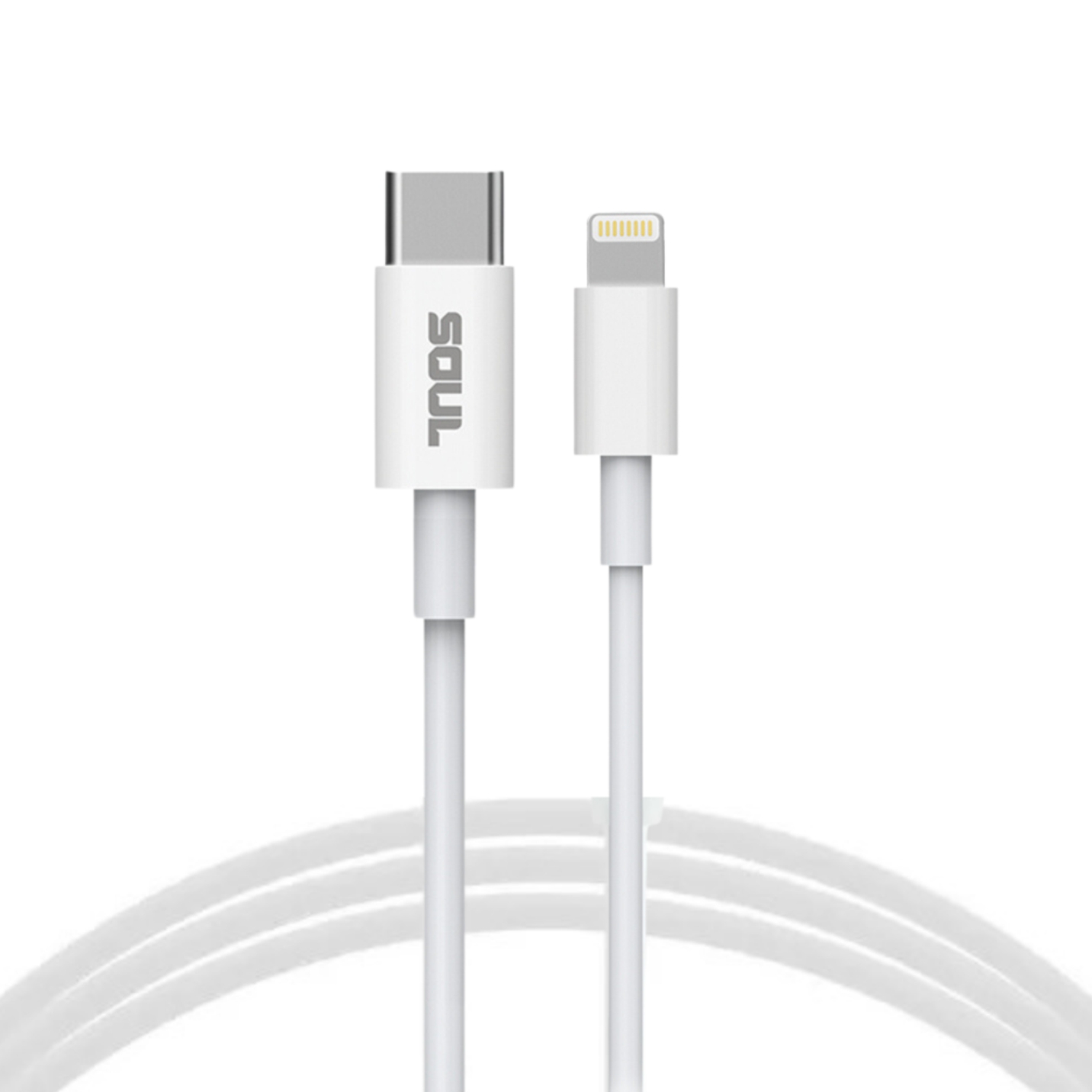 CABLE USB TIPO C A LIGHTNING 1 MTS SOUL - USB-LTC1MBL - CABLE09351