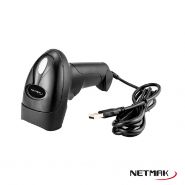 LECTOR CODIGO DE BARRAY QR USB 1D Y 2D - NM-LC207 - LECTOR09363
