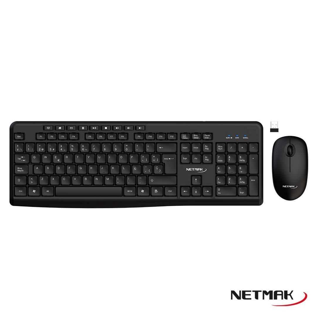TECLADO + MOUSE WIRELESS NM-KB770
NETMAK - TECLADO09412