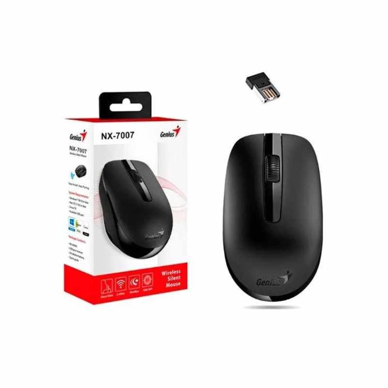 MOUSE USB WIRELESS NX-7007 NEGRO GENIUS - MOUSE09424