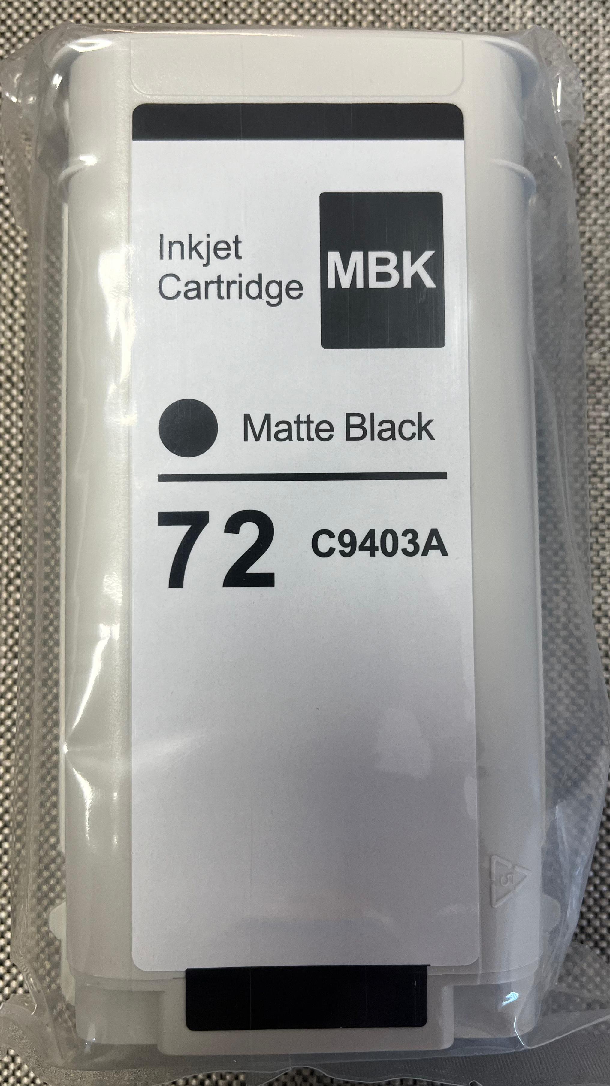 CART ALTER HP #72XL    NEGRO MATE 130ML C9403A OFFICE ALTERNATIVO - PARA IMPRESORA HP DESIGNJET DE LA SERIE T610,  T620,  T770,  T1100,  T1200, T2300 EMFP, HP  T790,  T1300