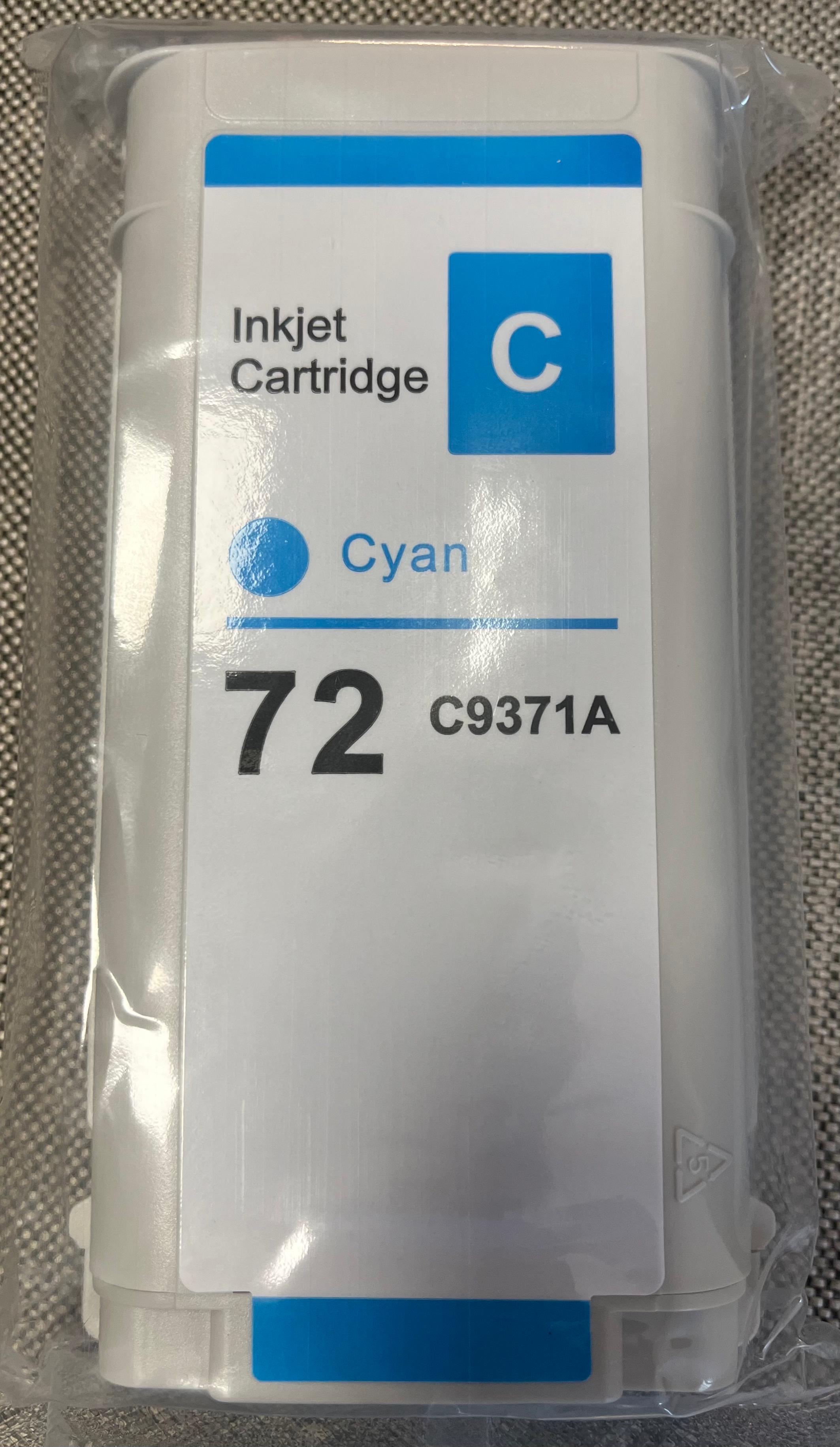 CART ALTER HP #72XL   CYAN 130ML OFFICE C9371A ALTERNATIVO - PARA IMPRESORA HP DESIGNJET DE LA SERIE T610,  T620,  T770,  T1100,  T1200, T2300 EMFP, HP  T790,  T1300