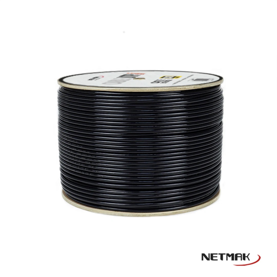 CABLE UTP ROLLO CAT5E EXTERIOR 300MTS NM-R06 CAT5E 
NETMAK