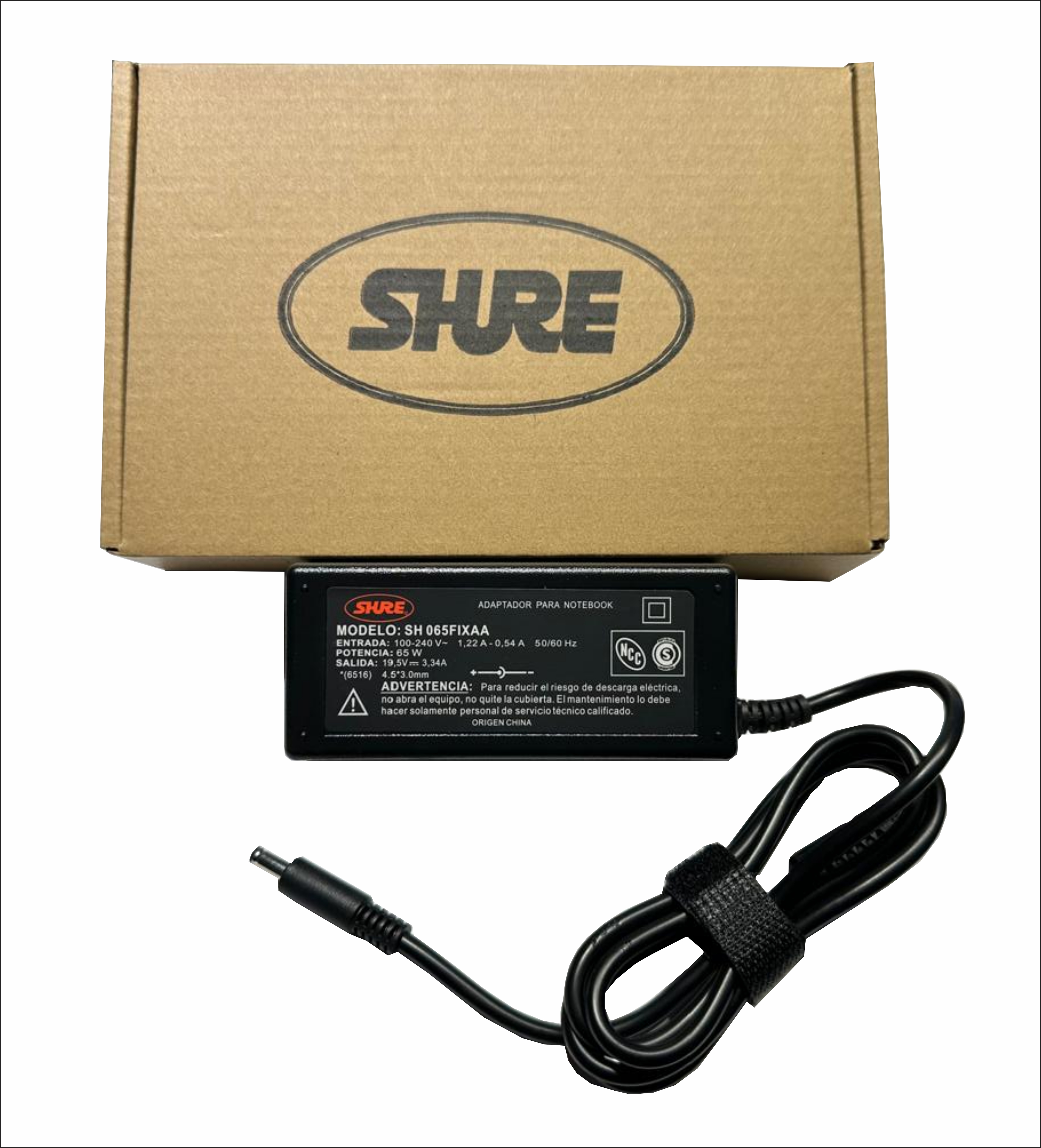 CARGADOR NOTEBOOK SH-CNF65W-16 DELL 19,5V/3,33A - 4.5 X 3.0 MM - CARGADOR09525