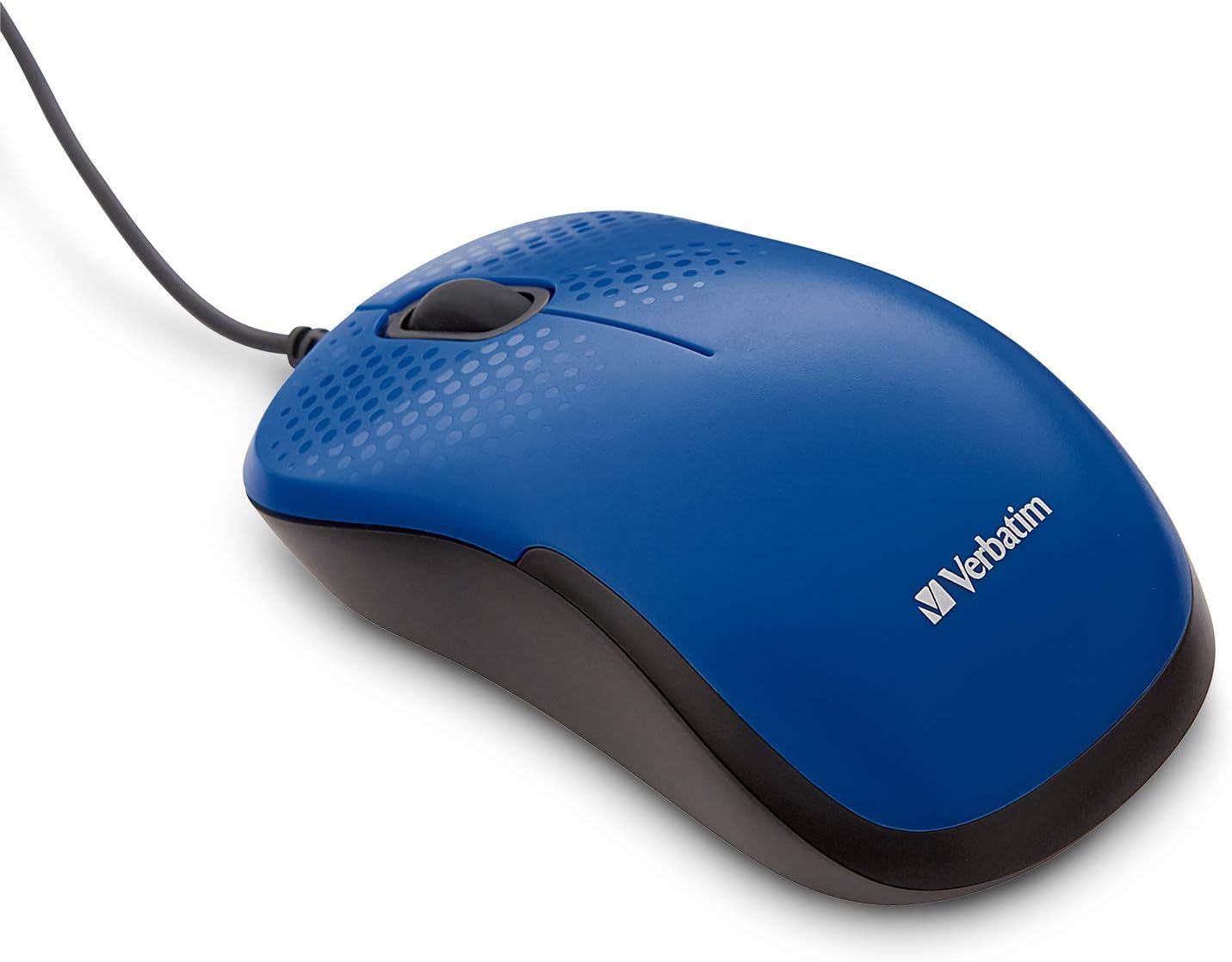 MOUSE USB 70233 SILENT CORDED BLUE VERBATIM - MOUSE09544