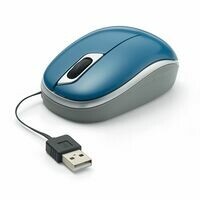 MOUSE USB RETRÁCTIL USB-A 70753- VERDE AZULADO VERBATIM
