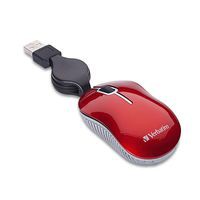MOUSE USB RETRACTIL ROJO 98619 VERBATIM 99786 - MOUSE09572