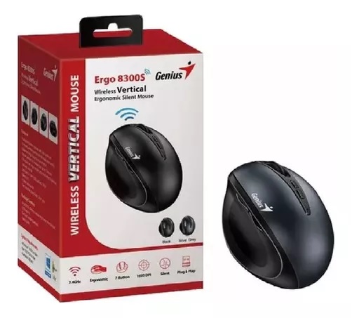 MOUSE USB WIRELESS ERGO 8300S IRON GRAY GENIUS     31030037401 - MOUSE09607