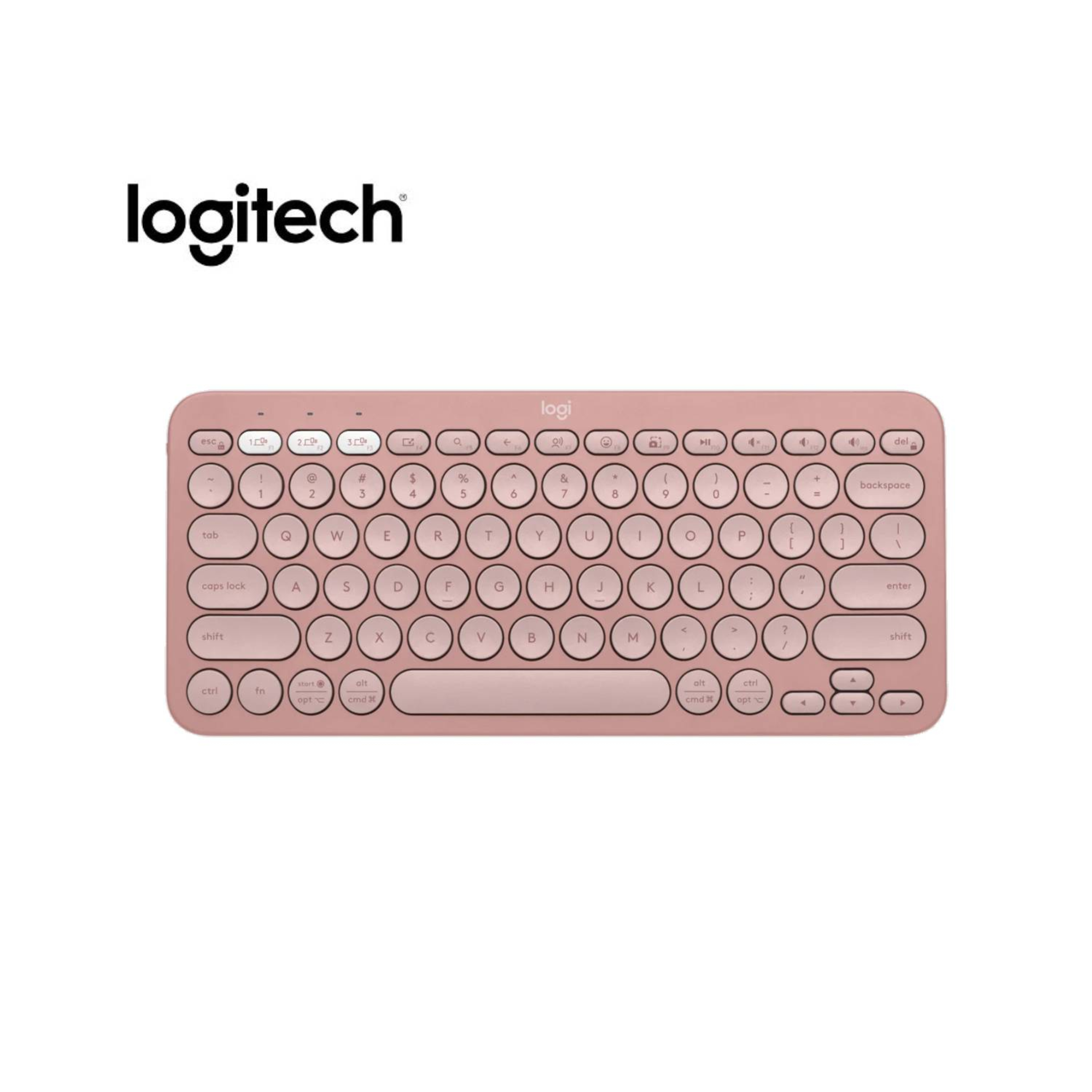 TECLADO BLUETOOTH K380S ROSA PEBBLE BLUETOOTH/WIRELESS - 920-011785 LOGITECH - TECLADO09634