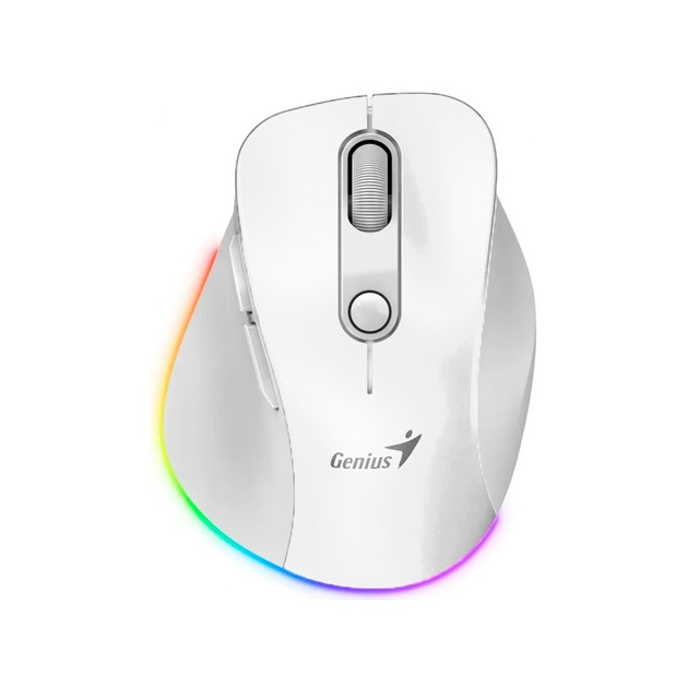 MOUSE USB WIRELESS + BLUETOOTH SILENT MINI ERGO 9000S PRO BLANCO GENIUS     31030039400 - MOUSE09638