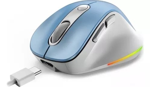 MOUSE USB WIRELESS + BLUETOOTH SILENT MINI ERGO 9000S PRO AZUL GENIUS N31030039401 - MOUSE09639