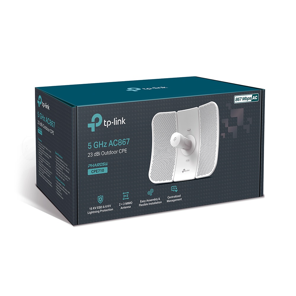ACCES POINT WIFI (TP-CPE710) DE EXTERIOR DE E 5 GHZ 867 MBPS 23DBI HIGH POWER AP  WIRELESS  - TP-LINK
9702 - ACCES09648