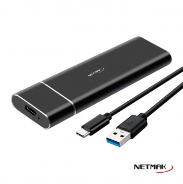 CARRY DISK USB-C 3.2 P/SSD M2 NGFF/SA NM-CASE-5 NETMAK