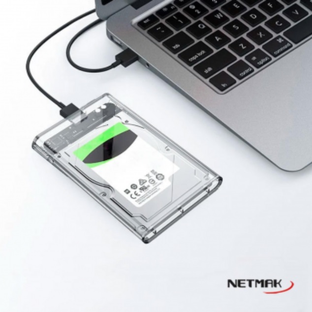 CARRY DISK EXTERNO TRANSPARENTE 2.5 SATA 2 - NM-CASE-TR
