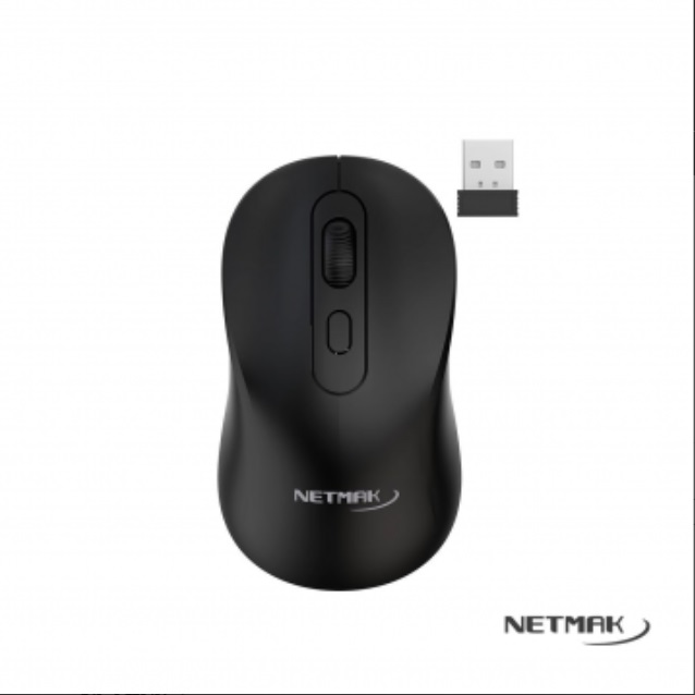 MOUSE USB WIRELES + BT5.2 RECARGABLE NM-M640 NEGRO
NETMAK BLUETOOTH - MOUSE09656