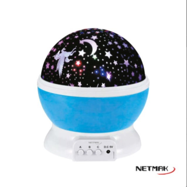 BOLA DE LUZ GIRATORIA UNICORNIOS NM-503 NETMAK - LUZ09657