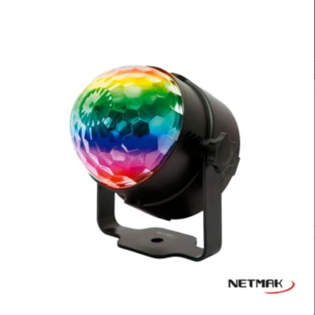 BOLA DISCO LED RGB AUDIORITMICAS NM-505 - LUZ09658