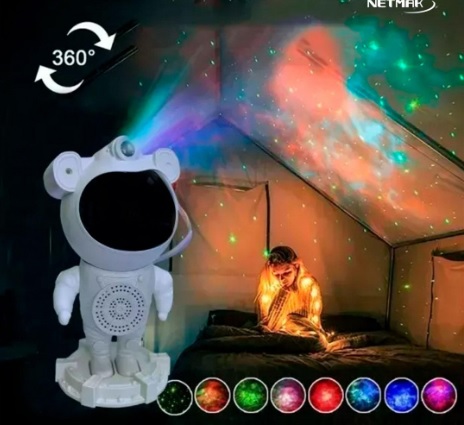 ASTRONAUTA PROYECTOR GALAXIA C/PARLANTE NM-ASTRO