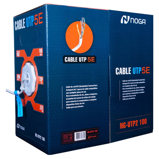 CABLE UTP ROLLO 100MTS INTERIOR CAT5E - NG-UTP2 100
NOGA NET - CABLE09676