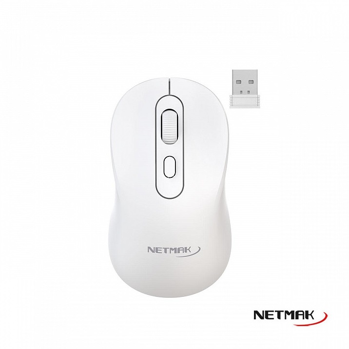 MOUSE USB WIRELES + BT5.2 RECARGABLE NM-M640-W BLANCO
NETMAK BLUETOOTH - MOUSE09688