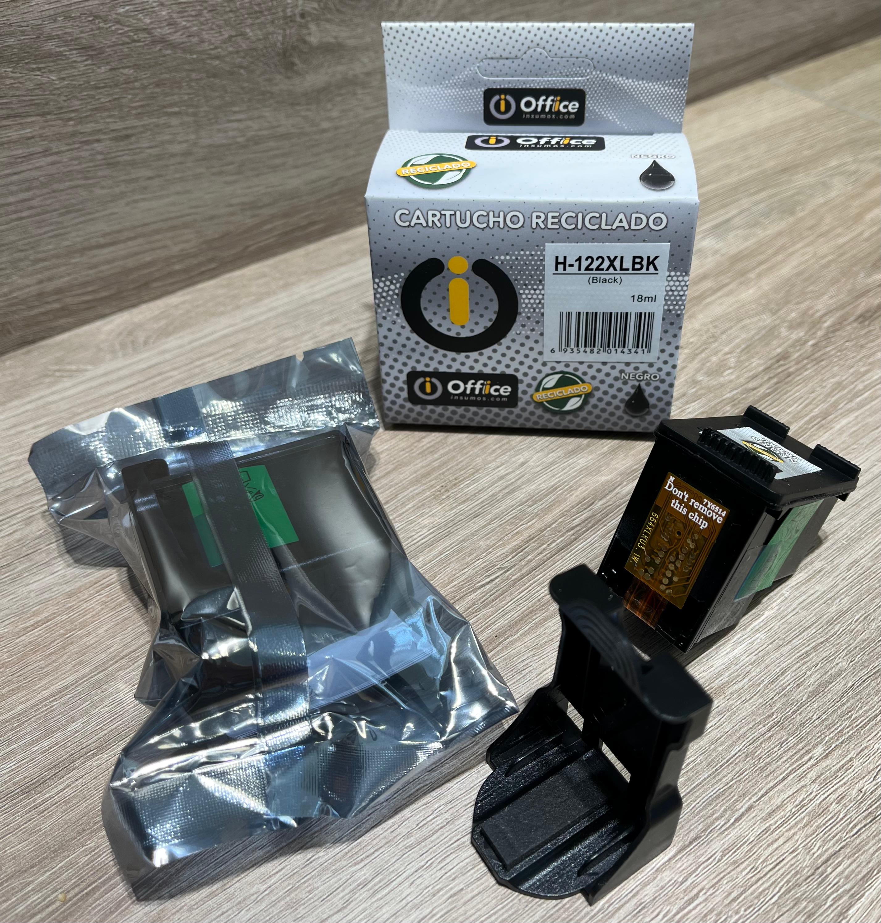 CART ALTER HP CH563HL #122XL NEGRO OFF-CAR037 RECICLADO 18 ML PARA IMPRESORA HP DEKJET 100 / 1050 / 2000 / 2050 / 3000 / 3050 / 2050 / 2050TWN - 09699